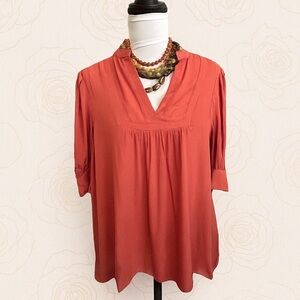 Dear John Coral Flowy Tunic Top | New With Tags | Size M